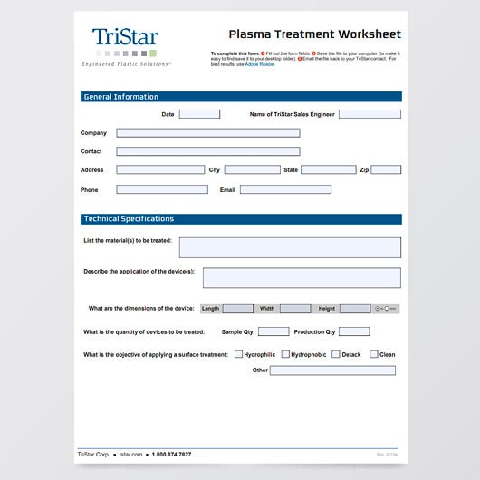 Plasma Design Worksheet