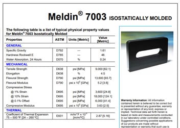Meldin 7003 Spec Sheet