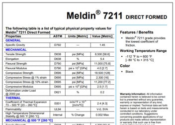 Meldin 7211 Spec Sheet