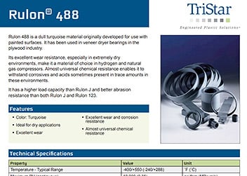 Rulon 488 Spec Sheet
