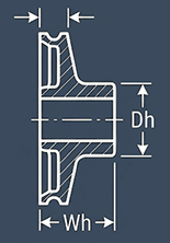 sheave hub dimensions