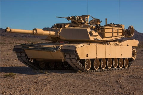 An M! Abrams battle tank