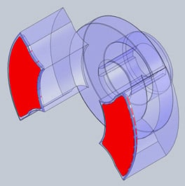 PEEK rotary pump insert