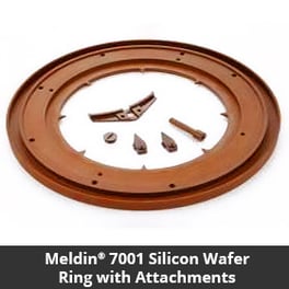 Meldin® 7001 silicon wafer ring with attachments