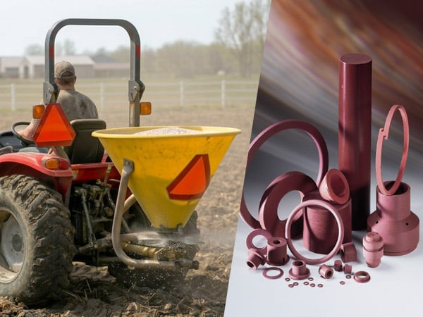 Rulon® LR Eliminates Galling and Relube on Fertilizer Spreader Shafts