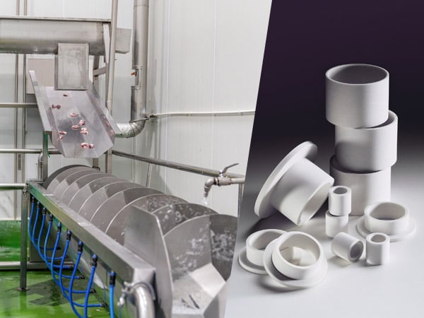 Rulon® 1439 Bearings Run Submerged on Poultry Chiller Conveyors