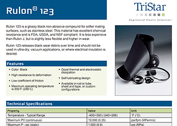 Rulon 123 Material Data