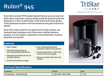 Rulon 945 Material Data