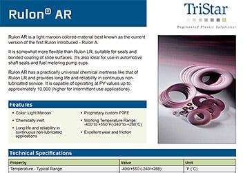 Rulon AR Material Data