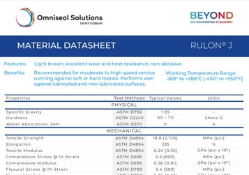 Rulon J Material Data