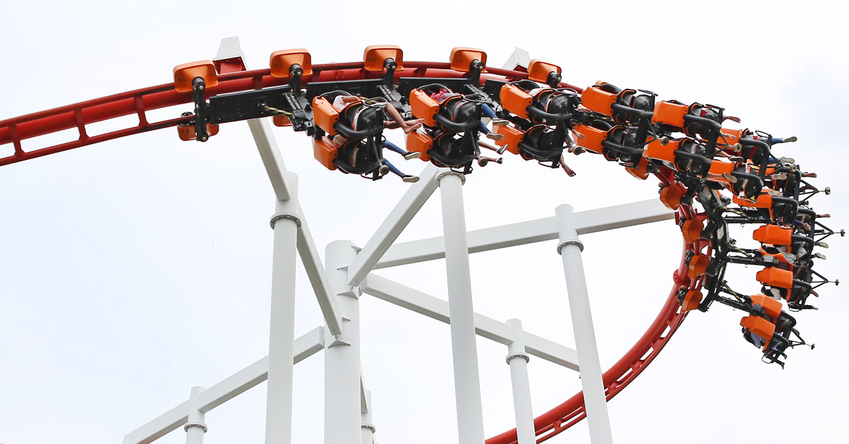 Shooting Star Ride The Shooting Star | Rulon J Bearings Improve Roller Coaster Seatbelts